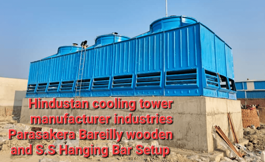 Manufacturer, Exporter, Importer, Supplier, Wholesaler, Retailer, Trader of Rectangular Type Three-Cell Cooling Towers Wooden Setup in Bareilly, Uttar Pradesh, India.
